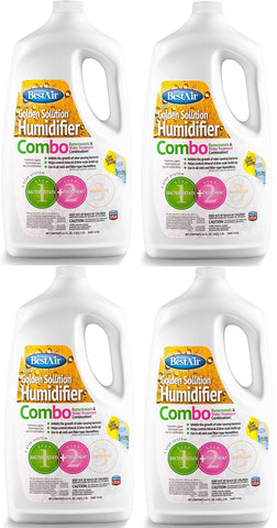 Best Air 246-PDQ 64 oz Bottle Of Golden Solutions Bacteriostatic Humidifier Water Treatment - Quantity of 4