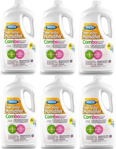 Best Air 246-PDQ 64 oz Bottle Of Golden Solutions Bacteriostatic Humidifier Water Treatment - Quantity of 6