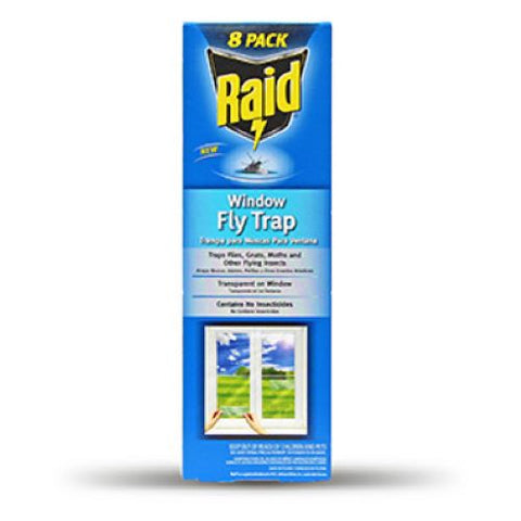 Raid 8PK-FTRP RAID 8-Count Disposable Window Fly Traps - Quantity of 6