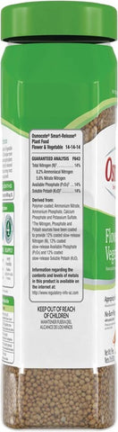 Osmocote 277260 2 LB Container of 14-14-14 Timed Release Flower & Vegetable Plant Food Fertilizer