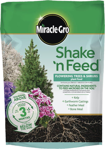 Miracle Gro 3002410 8 LB Bag of Shake 'N Feed Flowering Trees & Shrubs Plant Food