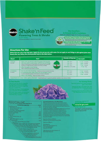 Miracle Gro 3002410 8 LB Bag of Shake 'N Feed Flowering Trees & Shrubs Plant Food