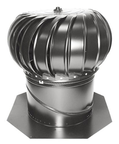 Lomanco BIB12 12" Internal Braced Mill Finish Aluminum Turbine Roof Ventilator