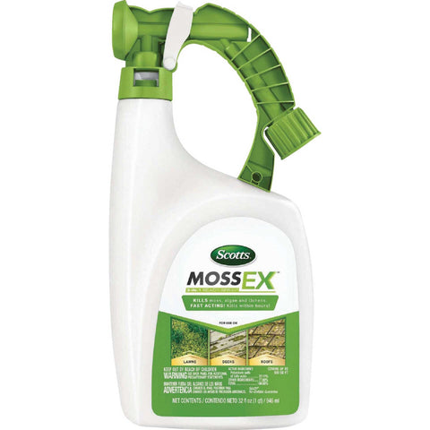 Scotts 3300210 32 oz Bottle of MossEx Moss, Algae & Lichens Killer