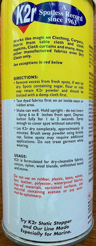 K2r 33010 10 oz Can of Spot Lifter Remover Cleaner - Quantity of 12