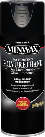 Minwax 33055 11.5 oz Can of Clear Warm Semi-Gloss Polyurethane Aerosol Spray
