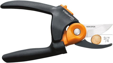 Fiskars 391041-1001 PowerGear2 3/4" Bypass Garden Pruner / Pruning Shear - Quantity of 1