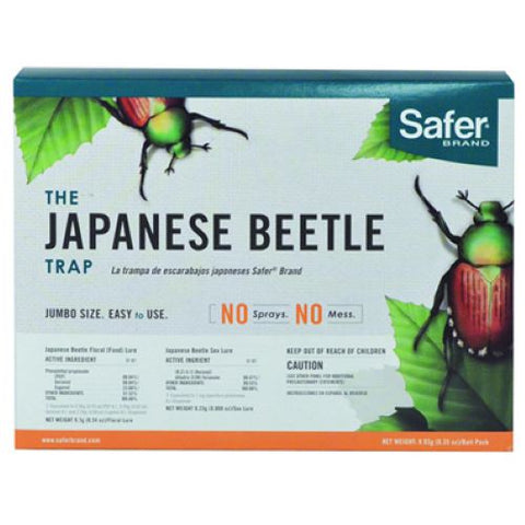 Safer 70102 Non-Toxic Garden Japanese Beetle Trap - Quantity of 6
