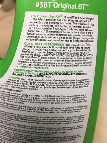 Best Air 3BT-PDQ 32 oz Humidifier Bacteriostatic Water Treatment - Quantity of 6
