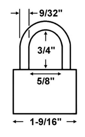 Master Lock 3KA-3221 Keyed Alike 1-1/2" Laminated Padlock