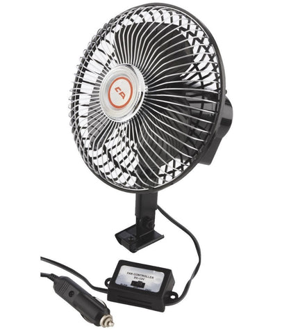 Custom Accessories 40009 12 Volt 2 Speed Auto Oscillating Fan