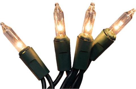 Holiday Wonderland 4050-88A 50 count CLEAR Incandescent Mini Christmas Light Sets - Quantity of 24