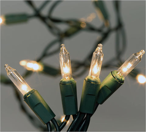 Holiday Wonderland 4050-88A 50 count CLEAR Incandescent Mini Christmas Light Sets - Quantity of 24