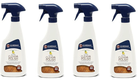 Guardsman 461300 Furniture Cleaner & Polish Wax-Free Lemon Scent 16 Oz - Quantity of 4