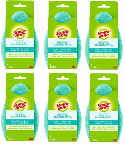 Scotch-Brite 560-6 Non Scratch Tub & Tile Scrubber Refill - Quantity of 6