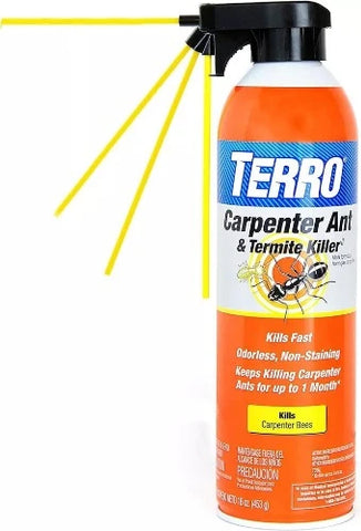 Terro T1901 16 oz Can of Carpenter Ant + Bee & Termite Pest Control Spray