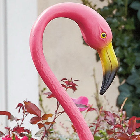 Union 62565 Realmingo 52" Original Featherstone Pink Plastic Lawn Flamingo - Quantity of 6