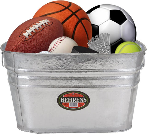 Behrens 62 15.5 Gallon Galvanized Steel Square Pet & Stock Tub - Quantity of 1