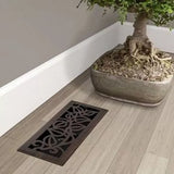 Imperial RG3280-A 4" x 12" Oil Rubbed Bronze Finish Vine Floor Register