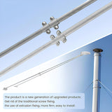 DuraVent 6DP-XRB 6" DuraPlus Extended Chimney Stove Pipe Roof Bracket Support - Quantity of 1