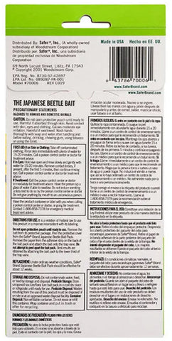 Safer Brand 70006 Japanese Beetle Trap Bait Replacement Attractant Lure