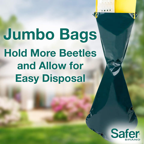 Safer 70102 Non-Toxic Garden Japanese Beetle Trap - Quantity of 6
