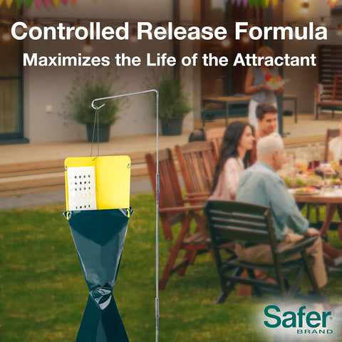 Safer 70102 Non-Toxic Garden Japanese Beetle Trap - Quantity of 6