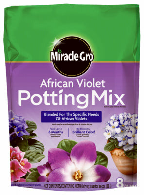Miracle-Gro 72678430 8-Quart Bag of African Violet Potting Mix