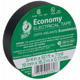 Duck 299006 3/4" x 60' Economy Black Vinyl Flame Retardant Electrical Tape