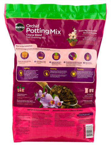 Miracle Gro 74778300 8-Quart Bag of Coarse Blend Orchid Potting Mix