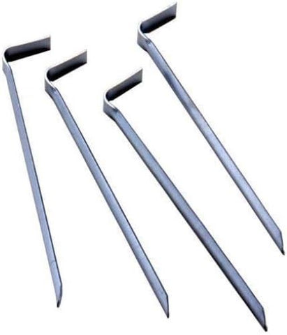 Suncast SS400 4-Count Pack of Metal Steel Garden Border Edging Hold Down Stakes - Quantity of 10