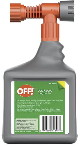 Off! 76939 32 oz Bottle of Backyard Bug / Mosquito Control Hose End Spray