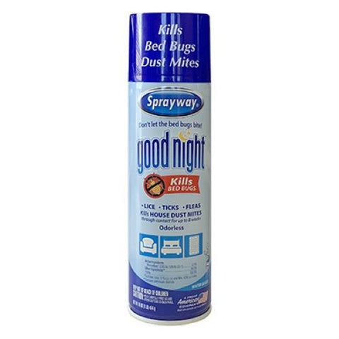 Sprayway SW003R 16 oz Can of Goodnight Bedbug Dust Mite Insect Killer