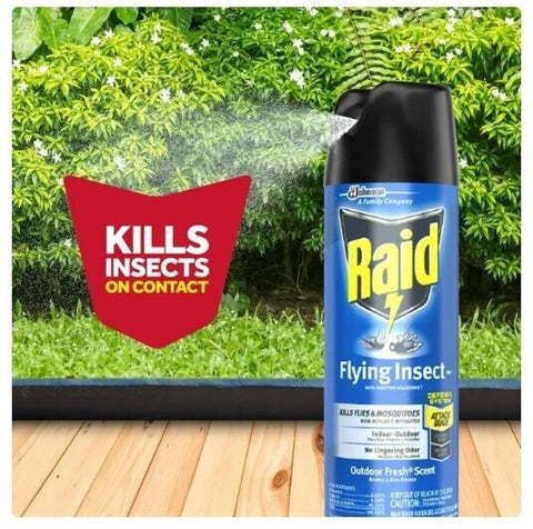 Raid 81666 18 oz Can of Flying Insect Mosquito Fly Killer Aerosol Spray