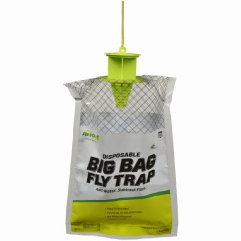 Rescue BFTD-DB12 Big Bag No Pesticide Non Toxic Disposable Fly Trap - Quantity of 10