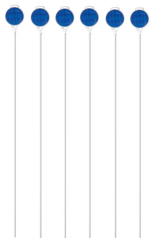 Hillman 840072 48" Blue Driveway Marker Reflectors - Quantity of 6