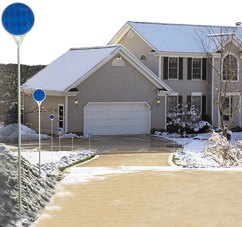 Hillman 840072 48" Blue Driveway Marker Reflectors - Quantity of 6