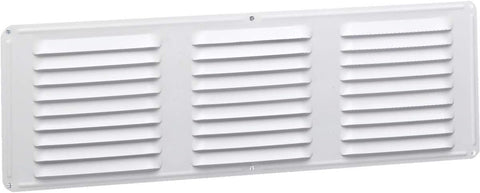 Air Vent 84215 16" x 6" White Aluminum Undereave Soffit Vent