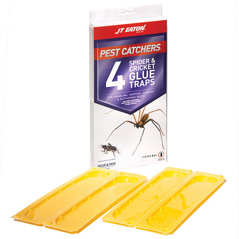 JT Eaton 844 4 Pack Of Spider & Cricket Insect Glue Traps - Quantity of 6