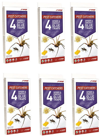 JT Eaton 844 4 Pack Of Spider & Cricket Insect Glue Traps - Quantity of 6