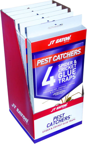 JT Eaton 844 4 Pack Of Spider & Cricket Insect Glue Traps - Quantity of 5