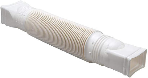 Amerimax 85010 Universal White Flexible Poly Downspout Extension - Quantity of 2