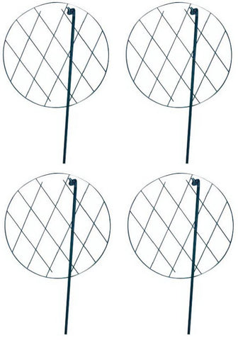 Panacea Products 89320 20"D x 30" Tall Grow Thru Peony PVC Coated Plant Supports - Quantity of 4