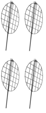 Panacea Products 89323GT 20" x 14" Green Steel Plant Support Grow Thru Ring - Quantity of 4