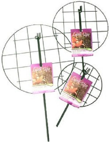 Panacea Products 89323GT 20" x 14" Green Steel Plant Support Grow Thru Ring - Quantity of 6