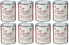 Skeeter Screen 90400 15 oz Deet Free Mosquito Repellent Patio Candle - Quantity of 8