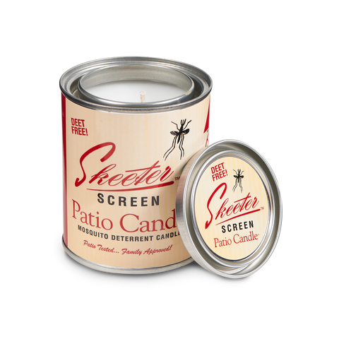 Skeeter Screen 90400 15 oz Deet Free Mosquito Repellent Patio Candle - Quantity of 8