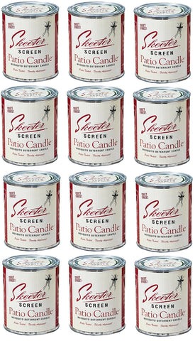 Skeeter Screen 90400 15 oz Deet Free Mosquito Repellent Patio Candle - Quantity of 12