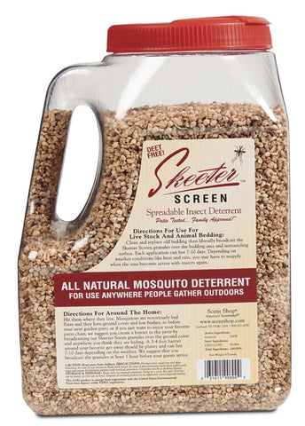 Scent Shop 90800 4 LB Jug Of Skeeter Screen Deet Free All Natural Mosquito Deterrent - Quantity of 2