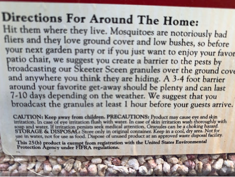 Scent Shop 90800 4 LB Jug Of Skeeter Screen Deet Free All Natural Mosquito Deterrent - Quantity of 2